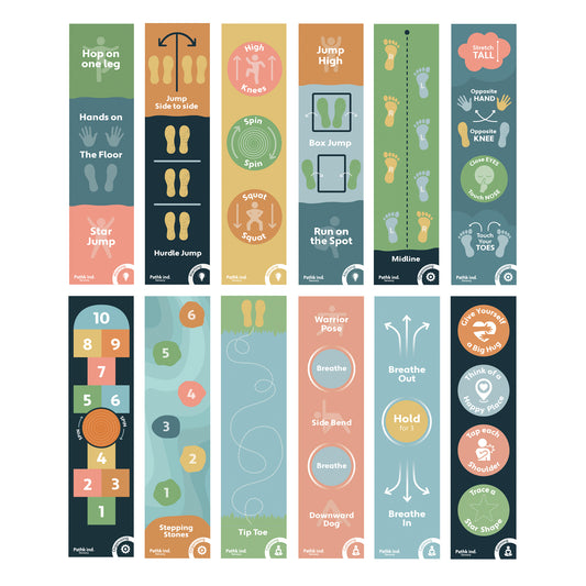 Complete Sensory Circuit Mat Set (12 Mats)